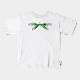 Watercolor Dragonfly Kids T-Shirt